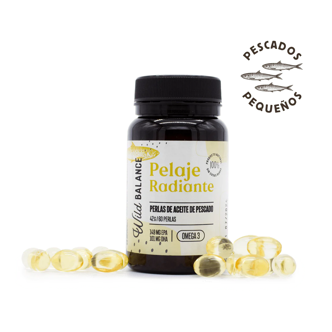 PELAJE RADIANTE ✨ - OMEGA 3 - 60 cápsulas de aceite de pescado 🐟